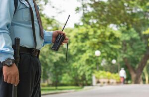 Condomínio com rádios comunicadores